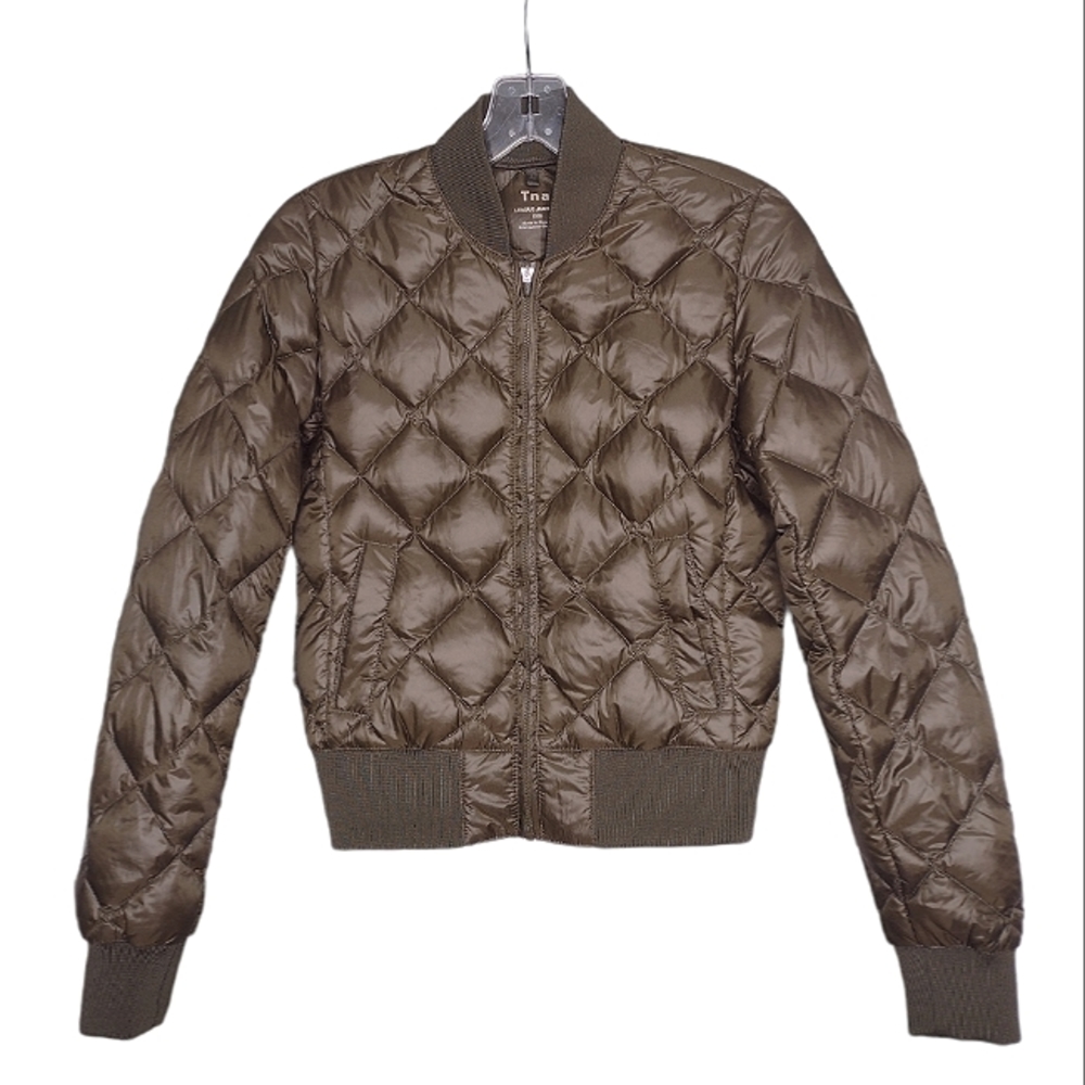 Tna Aritzia army green league jacket quilted down XXS